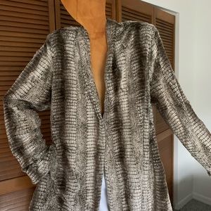 Staples faux fur jacket